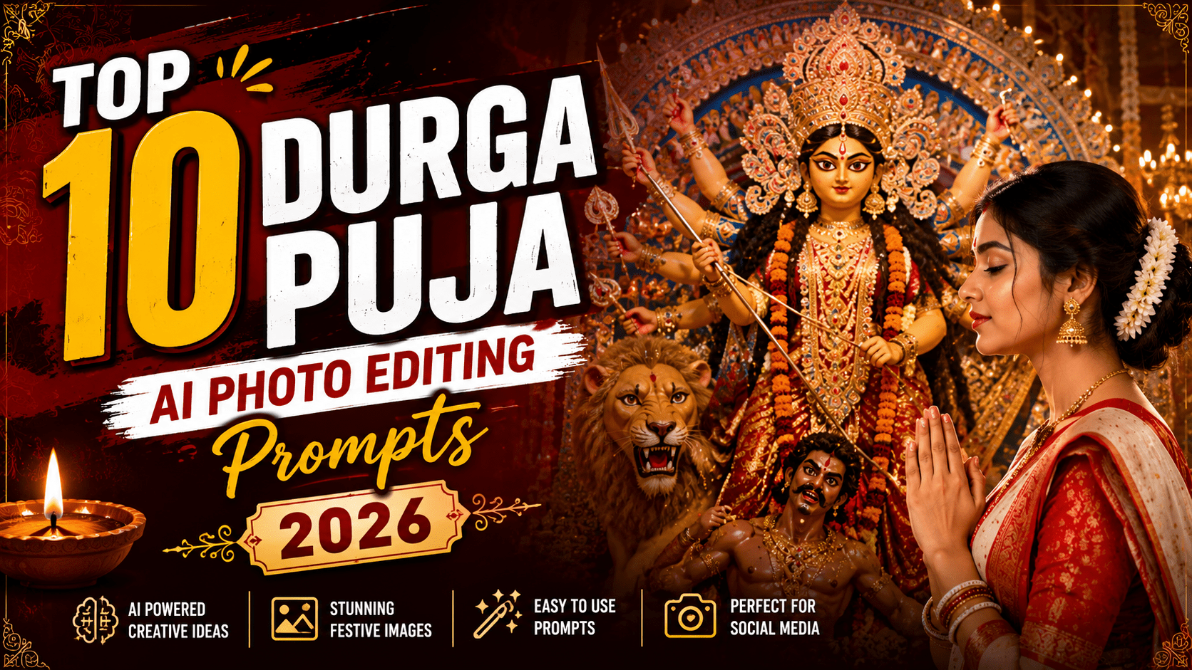 Durga Puja AI photo editing prompts