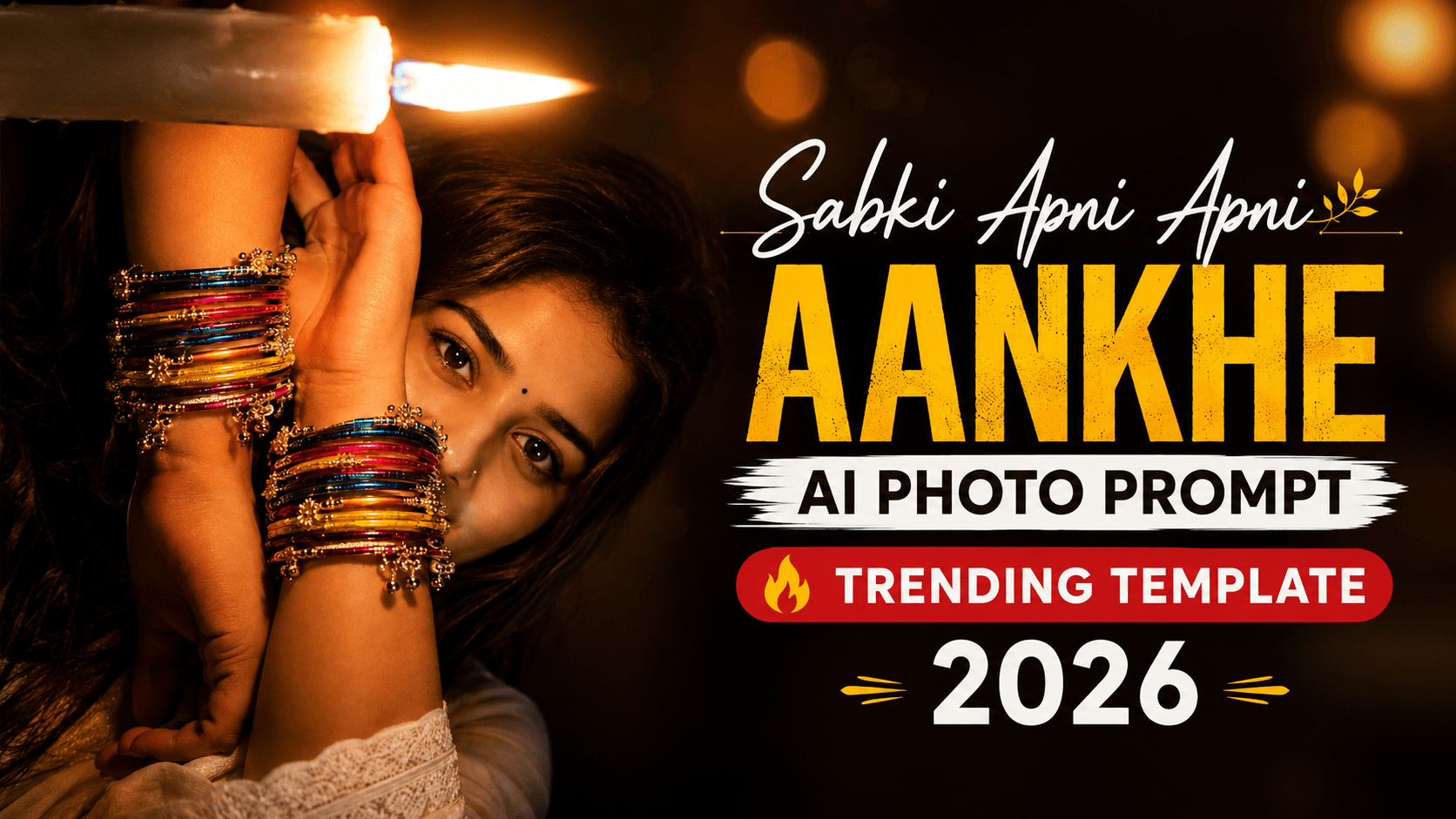 Sabki Apni Apni Aankhe AI Photo Prompt – Trending Template 2026