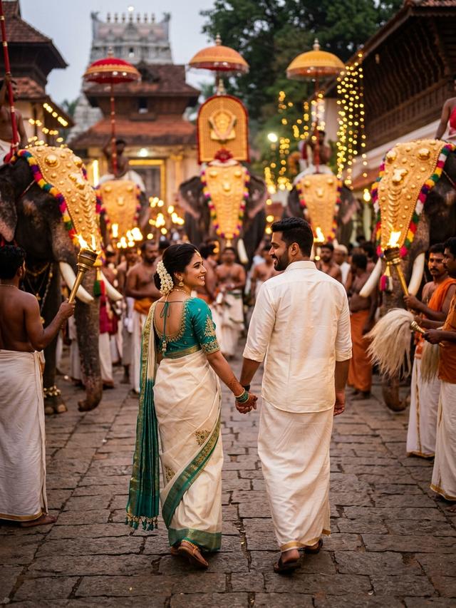 Athachamayam Royal Festive Street Walk - Onam Prompt for Couple 2026 Edit