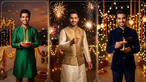 Diwali Gemini Prompt for Men 2026: 10+ Royal Kurta & Festive Looks Copy Paste