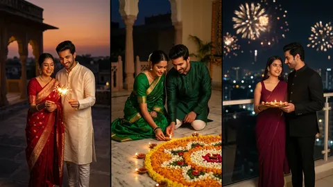 Diwali Prompt for Gemini Couple 2026: 10+ Romantic Festive AI Looks Copy Paste