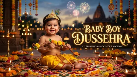 Dussehra Prompt Gemini for Baby Boy: 15+ Cute Realistic Bal Ram AI Photos 2026