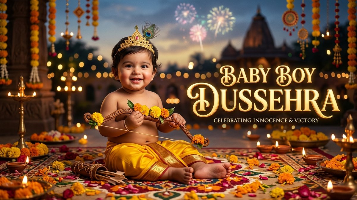 Dussehra Prompt Gemini for Baby Boy
