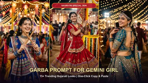 Garba Prompt for Gemini Girl 2026: 15+ Trending Navratri Looks Copy Paste