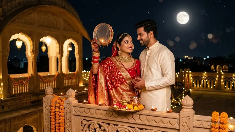 Karwa Chauth Couple Prompts 2026: 10 Romantic AI Photo Prompts for Gemini & ChatGPT