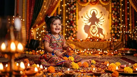 Navratri Prompt for Gemini Baby Girl 2026 | Durga Mata AI Photo Prompts