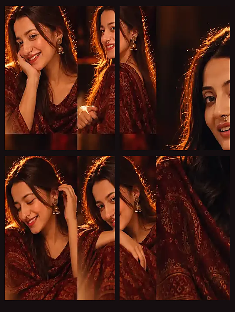 Alfaaz AI prompt copy and paste viral 4-grid multi-mood Instagram Reel collage