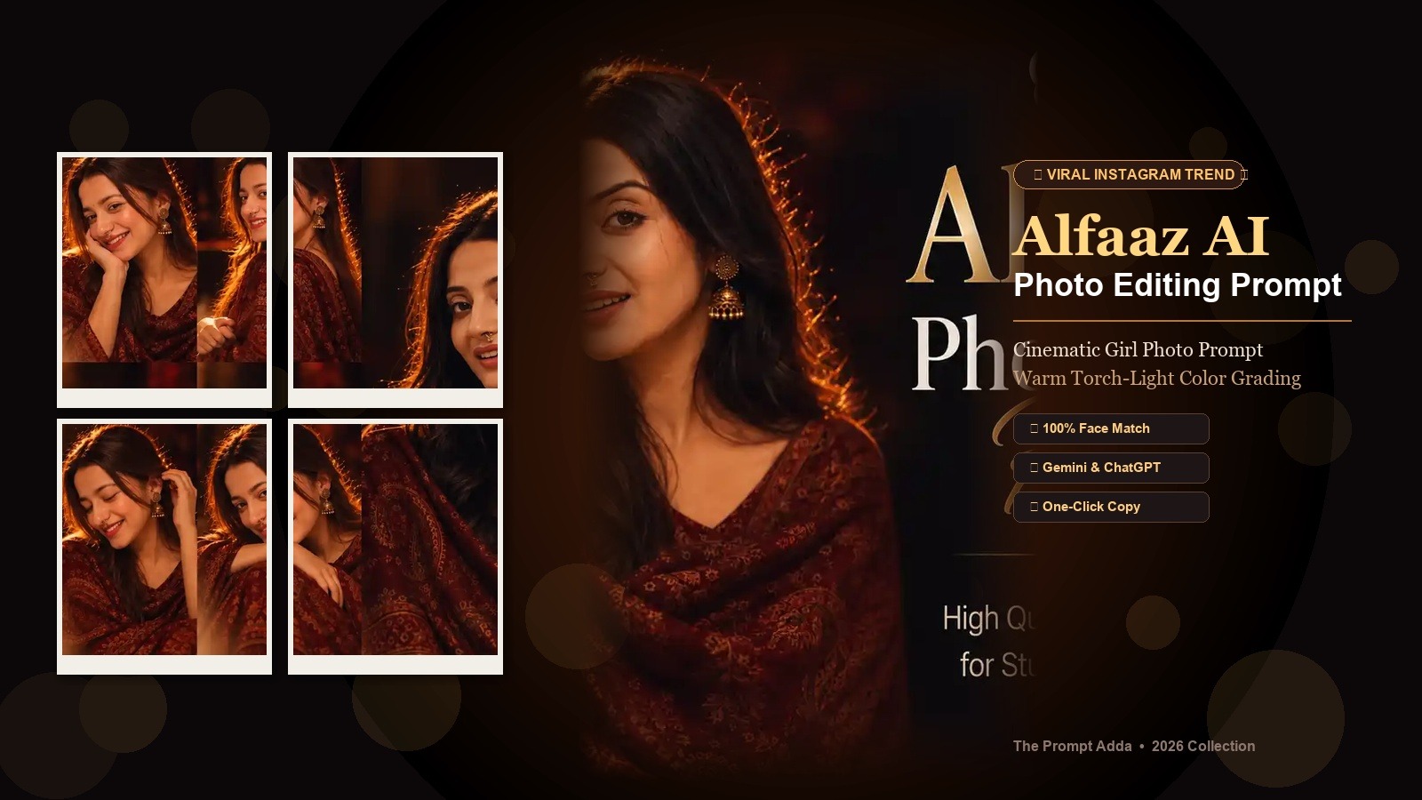 Alfaaz AI Photo Editing Prompt (2026): 5+ Viral Cinematic Girl Prompts (Copy & Paste)