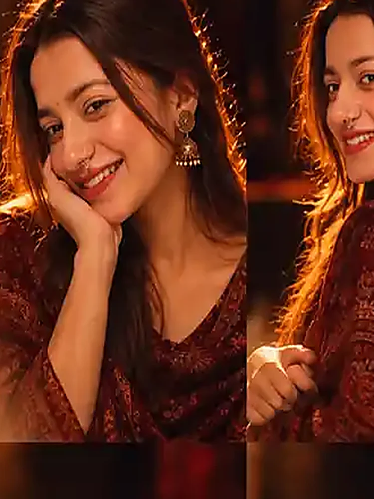 Alfaaz cinematic girl prompt soulful pensive gaze with traditional kohl eyes and velvet dupatta