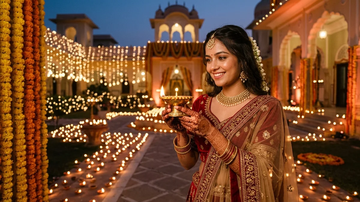 Diwali Prompt for Girl in Lehenga (2026): 10+ Viral Festive AI Photoshoot Poses + Gemini & ChatGPT Guide