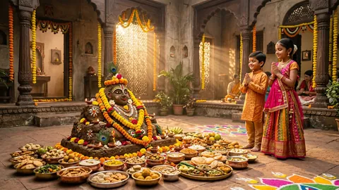 Govardhan Puja Images at Home (2026): 10+ Viral AI Photo Editing Prompts & Annakut Ideas