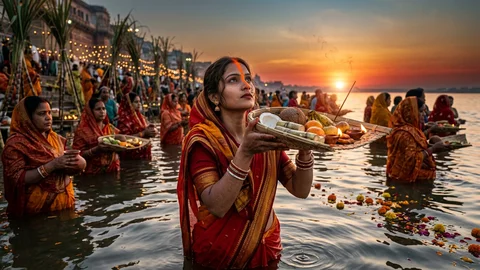 Chhath Puja AI Prompt Girl (2026): 12+ Ultra Realistic Saree & Arghya Photo Prompts