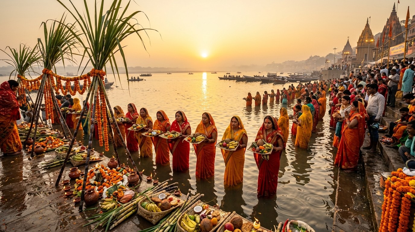 Chhath Puja AI Prompt Girl (2026): 12+ Ultra Realistic Saree & Arghya Photo Prompts