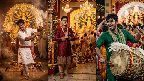 Durga Puja AI Prompt Boy (2026): 15+ Trending Gemini AI Photo Editing Prompts Copy Paste