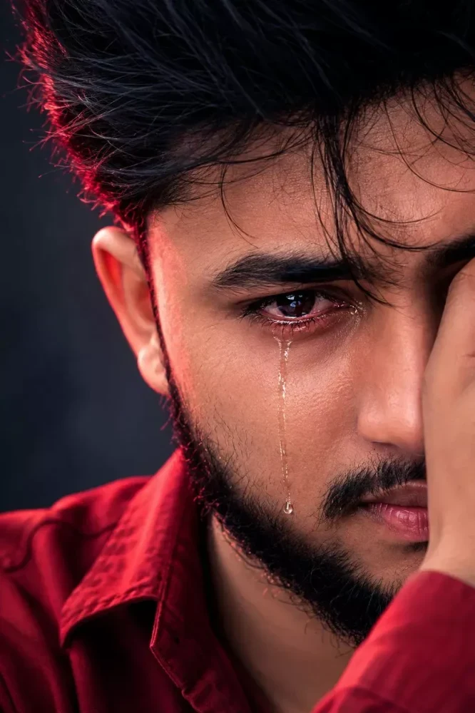 Soulful Emotional Tear Reflection AI Photo Prompt for Girl and Boy