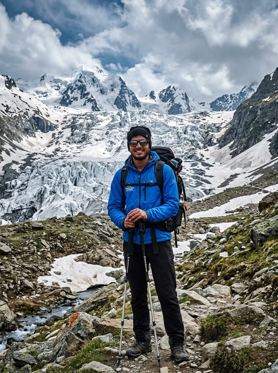 Sonamarg Thajiwas Glacier alpine trek mountain prompt for Gemini AI