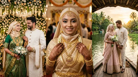 Kerala Muslim Wedding Prompt for Gemini (2026): 12+ Realistic Mappila Couple AI Photo Prompts