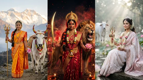 Navratri 9 Avatar AI Photo Prompt for Girl (2026): 9 Days Devi Roop Photoshoot Prompts
