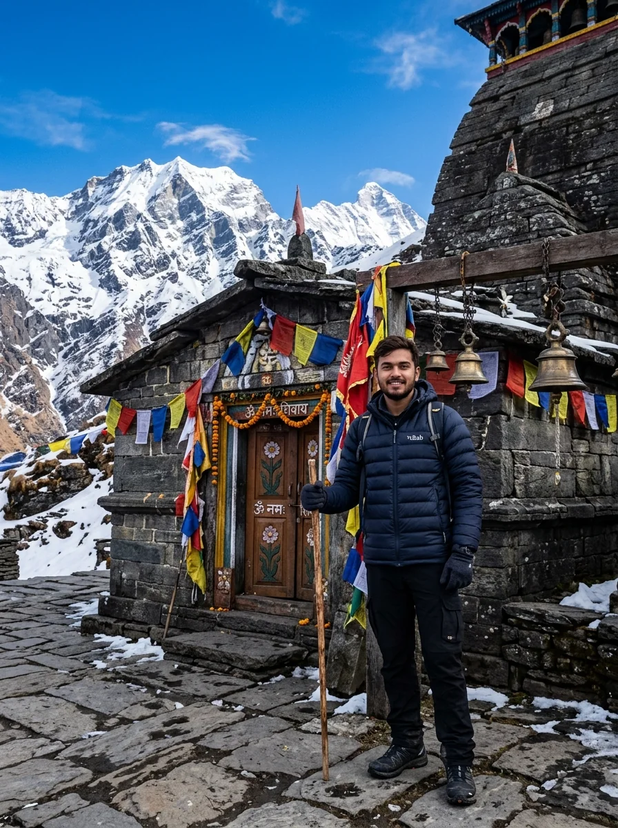 Tungnath Shiva Temple Chopta high altitude prompt for Google Gemini